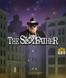 Immerse yourself in the nefarious realm of The Slotfather game by Betsoft, showcasing a commanding mafia boss posed against a nocturnal cityscape. This image evokes the intense ambience of the organized crime, with the boss clad in a sharp black suit and fedora. Great for players who enjoy mafia stories, providing a thrilling adventure. 