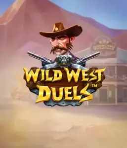  Immerse yourself in the wild world of "Wild West Duels" by Pragmatic Play, featuring a gritty gunslinger ready for a showdown. The image shows a fierce cowboy with crossed pistols, set against a dusty Western town. His sharp gaze and detailed attire embody the spirit of the Old West. The game's title is clearly displayed in a striking font, adding to the exciting theme. 